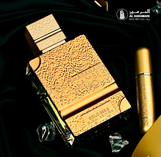 AL HARAMAIN AMBER OUD GOLD 999.9 DUBAI EDITION 3.4 OZ
EXTRAIT DE PARFUM+ REFILLABLE ATOMISER