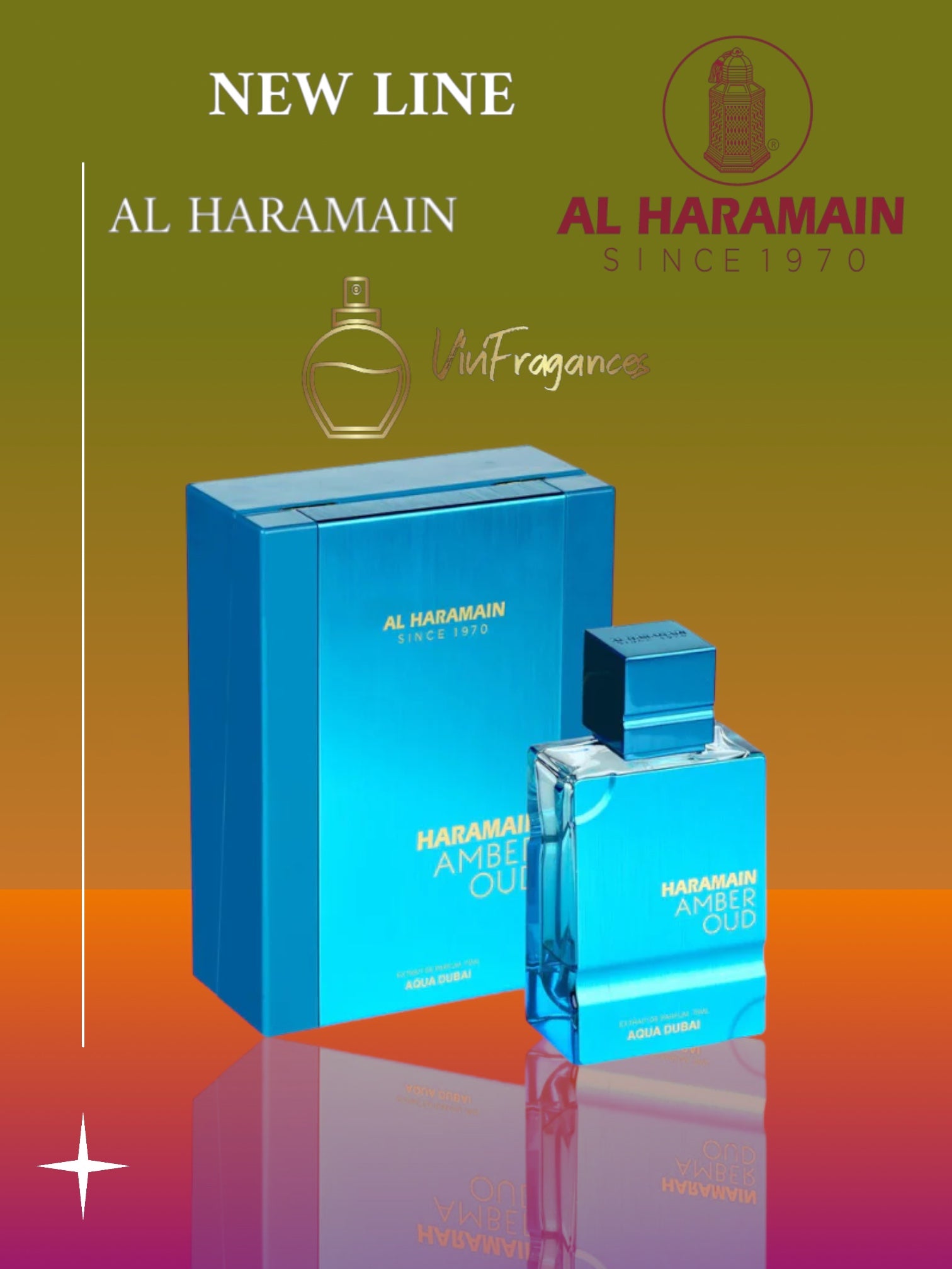 AL HARAMAIN AMBER OUD AQUA DUBAI UNISEX EXTRAIT DE PARFUM 3.4